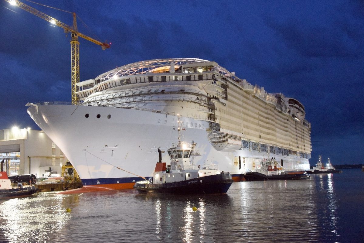 Royal Caribbean’s Utopia Of The Seas Floats For The First Time